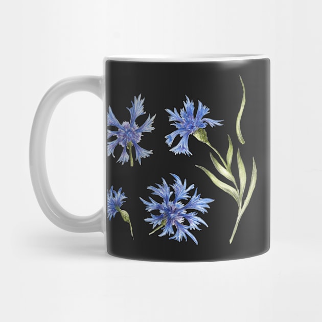 set of blue flowers_2 by lisenok